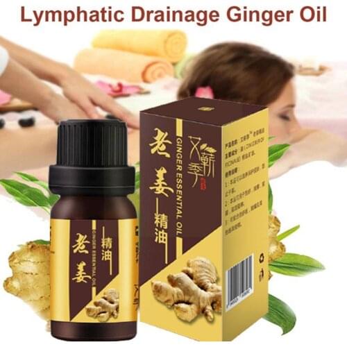 30ML Plant Therapy Lymphatic Drainage Ginger Oil Natural Oil Essential SPA Massage Anti Aging essential Oils Oil Body D7N0