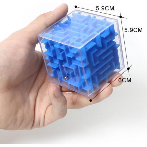 3D Puzzle Maze Ball Running Cube 720 Degrees Square Intellect Puzzle Ball hand-eye coordination&IQ balance Mini Hand Toys