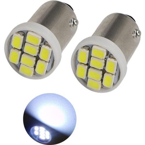 50pcs BA9S LED T4W AC DC 6V 6.3V No polar Pinball Machine Light Bulb Non ghosting Anti Flickering 8SMD 1206 Yellow White DC6V