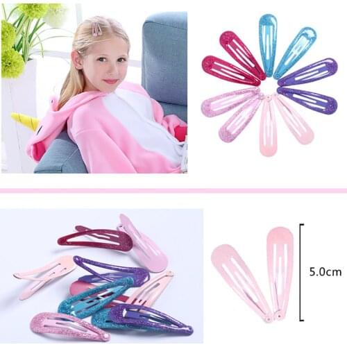 50PCS Sequin Hair Clip Fashion Glitter Women Girls Hair Barrette Hair Pin for Kids BB Clip Headwear Hair Accessories