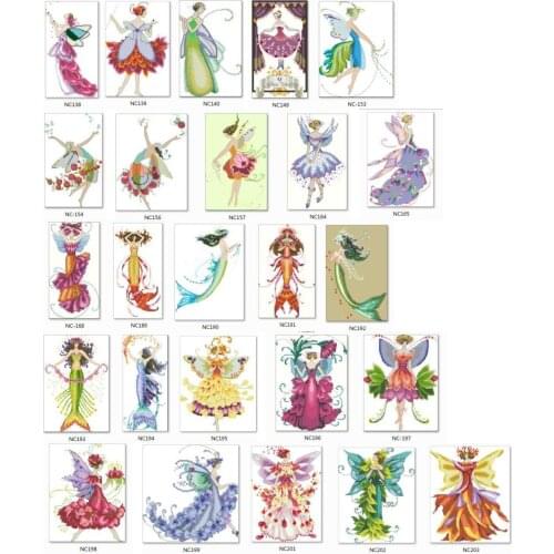 August Peridot Fairy cross stitch kit fairy design 14ct 18ct 11ct linen flaxen canvas cotton embroidery DIY needlework 3