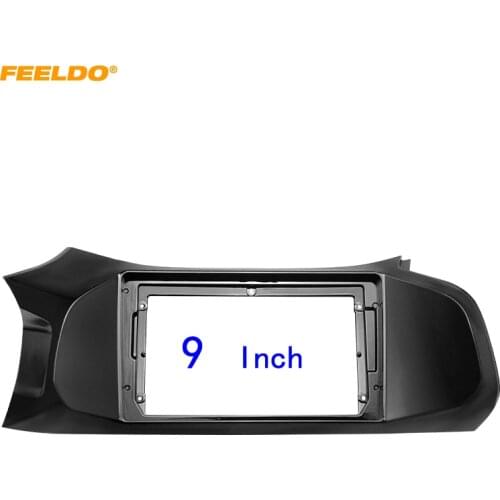 FEELDO Car Radio 2Din Fascia Panel Frame for Chevrolet Onix Installation 9" DVD Big Screen Plastic Dash Mount Kit #HQ6845