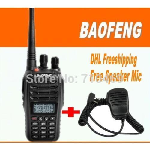 DHL Freeship+10pcs baofeng uv-b5 dual band vhf uhf amateur radio communication two way intercom uvb5 walk talk+pofung speaker