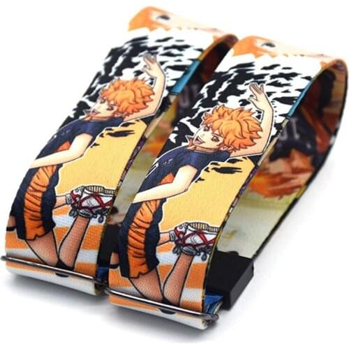 Wristband Volleyball Juvenile Haikyuu Japanese Anime Ribbon Bracelet-Picture Color