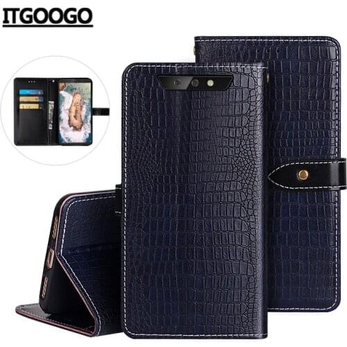 Case For Blackview BV5500 Plus Cover Crocodile Grain Flip Leather Case For Blackview BV5500 Pro Cover Business Phone Case