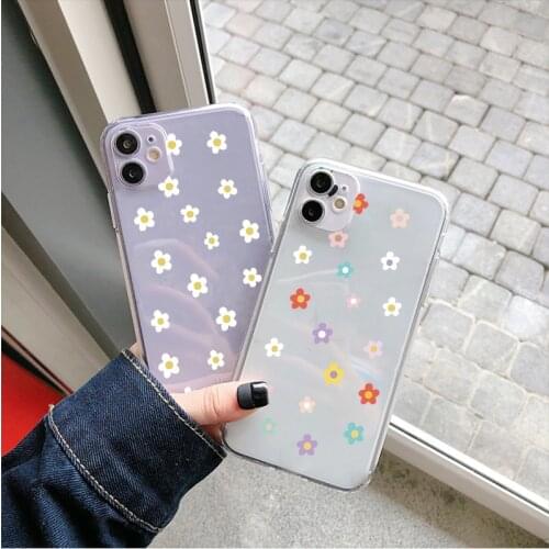 Case For Samsung Galaxy A72 A52 A51 A50 A32 A21S A12 A02S A20e A31 A30 A42 A41 A40 A71 A70 A91 A6 A7 A9 2018 Daisy Flowers Couqe