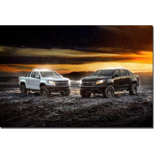 Chevrolet Colorado Pickup Cars Poster Canvas Painting Decoration Wall Art Picture for Living Room