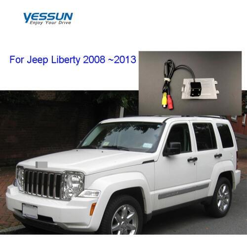 Yessun License Plate Rear View Camera For Jeep Liberty 2008 ~2013 4 LED Night Vision 170 Degree HD rear camera