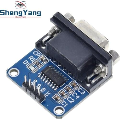MAX3232 RS232 to TTL Serial Port Converter Module DB9 Connector MAX232 For Arduino