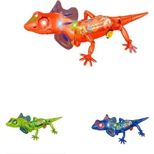 Robotic Electric Battery-Powered with Light and Sound Robotic Electric for Children Kids Gift Lizard Toy