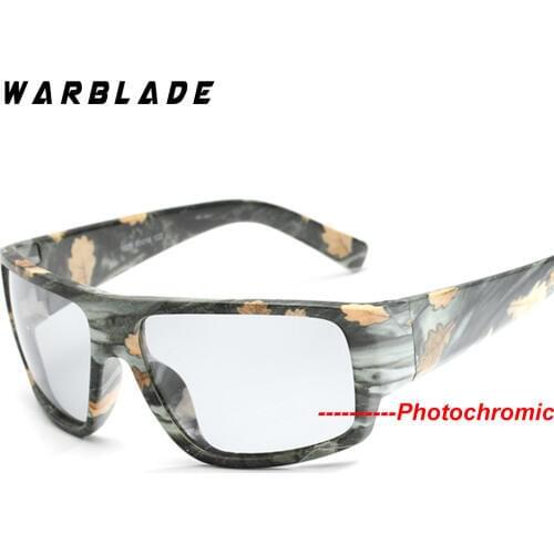 Photochromic Sunglasses Men Polarized Discoloration HD Goggles Male Anti Glare Driving Glasses Brand Design Eyewear WarBLade