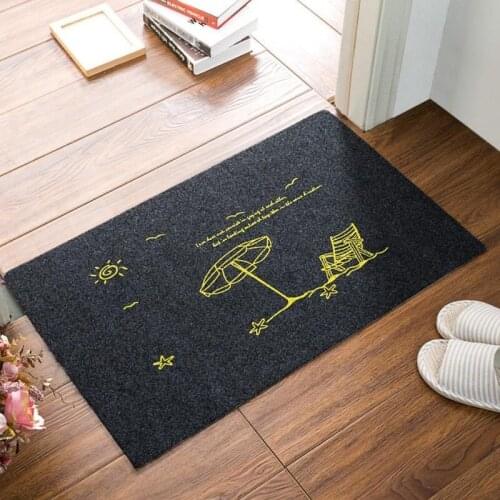 Modern Anti-slip Home Kitchen Bath Long Mat Soft Area Rugs Hotel Living Room Balcony Bathroom Printed Carpet Entrance Doormat