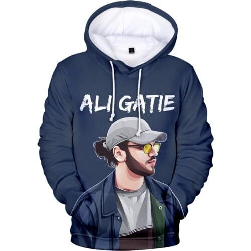 Ali Gatie Hoodies Hip Hop Men Sweashirts Women Harajuku Fashion Singer Ali Gatie Hoodie Casual Boys Girls Hip Hop Tracksuits