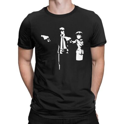 Funny Psycho Fiction T-Shirts Men Round Neck 100% Cotton T Shirt Anime Psycho Pass Short Sleeve Tee Shirt Printed Clothes