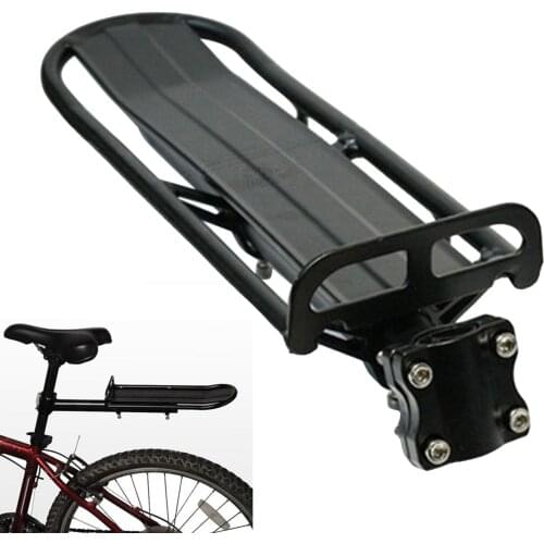 Aluminum Alloy Bike Rear Rack Cycling Mountain Bike Cargo Carrier Outdoor Mount Mountain Road Quick Release Accessory