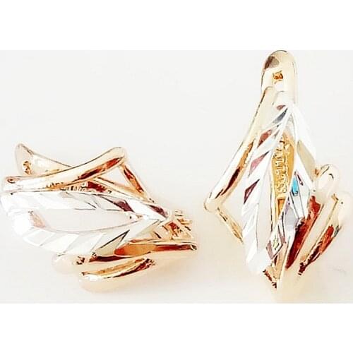 Fashion New Arrival Earring Gold And Silver Color Drop Earrings 585 Rose Gold Color Jewelry Luxury Women Earrings