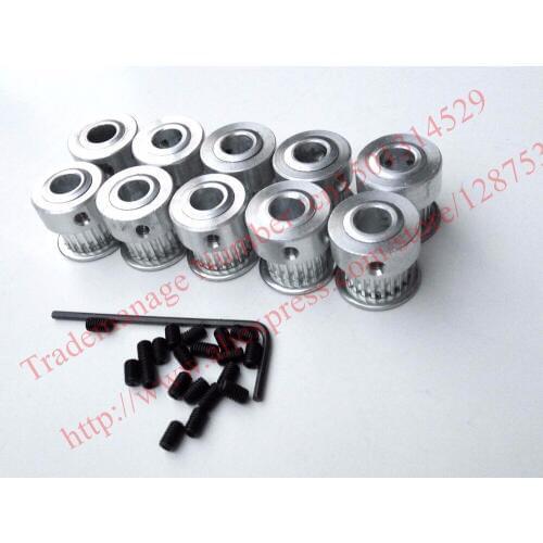 3 pieces/pack 20 teeth Bore 6.35mm GT2 Timing Pulley fit width 6mm of 2GT timing Belt 3D 6.35 mm 20 toothed high quality