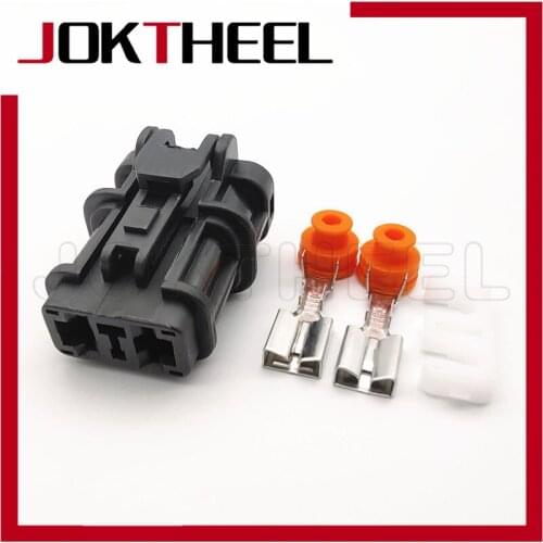 1/5/10/20sets 6.3mm 2 pin female waterproof excavator pressure switch plug speed water temperature socket connector 7123-6423-30