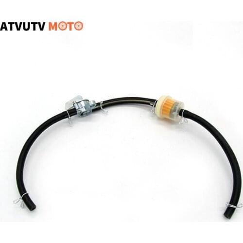 1pcs Motorcycle Petrol Fuel Tap Valves On/Off Switch + Oil tube+Oil filter Inline Petcock Pit Dirt Bike ATV UTV Scooter