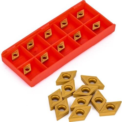 10pcs/Lot DCMT070204 YBC251 Carbide Inserts Durable High Hardness Blades Lathe Turning Cutter for Boring Bar