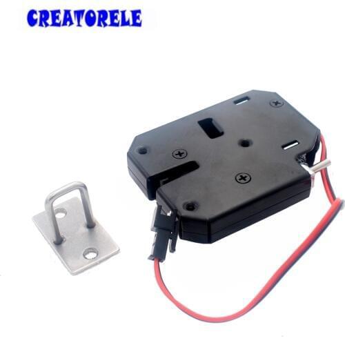 1PCS DC12V Mini Electromagnetic Energy-Saving Electronic Locks For Express Cabient Furniture Storage Door Ferramentas
