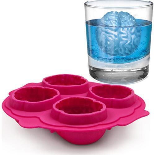 Brain Ice 3D Mold Silicone Mold Cake Tools Cutter Ice Molds Cream Mould Cooking Tools Tools E128