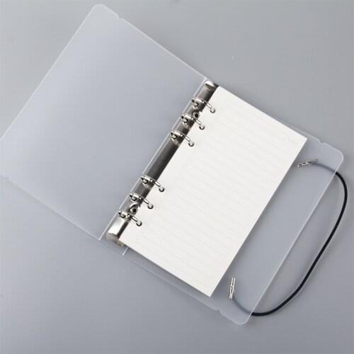 A4/A5/A6/B5 Transparent Loose Leaf Binder Notebook Inner Cover Note Book Hand Account Journal Planner Office Stationery Supplies