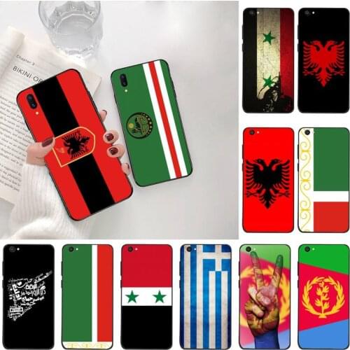Albania Syria Chechen State Flag Phone Case For Vivo Y91c Y17 Y51 Y67 Y55 Y7s Y81S Y19 V17 vivos5