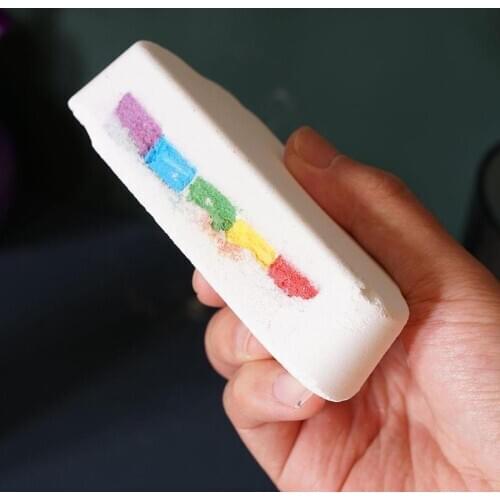 110g Clouds Rainbow Bath Salt Natural Skin Care Bath Salt Exfoliating Moisturizing Bubble Bath Bombs Ball For Adults Kids