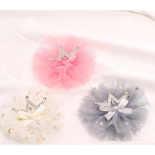 Boutique 15pcs Fashion Royal Rhinestone Tiaras Hairpins Glitter Crown Tutu Floral Hair Clips Princess Headwear Hair Accessories