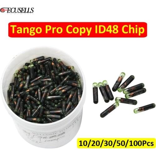 10-100Pcs ID48 Transponder Chip Tango Pro Copy ID48 Glass Chip ID: 48 Auto Car Key Blank Chip ( After Market ) for VW for Audi