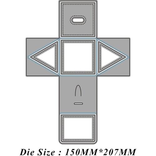 JMCRAFT 2021 New Arrival Box #2 Metal Cutting Dies 3D DIY Scrapbook Carbon Sharp Craft Mould Photo Invitation Card Decoration
