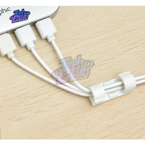 Cable Organizer Clips Cable Management Desktop & Workstation ABS Wire Manager Cord Holder USB Charging Data Line Bobbin Winder