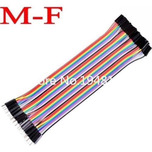 40pcs 20cm 1p-1p female to male jumper wire Dupont cable for Arduino Breadboard
