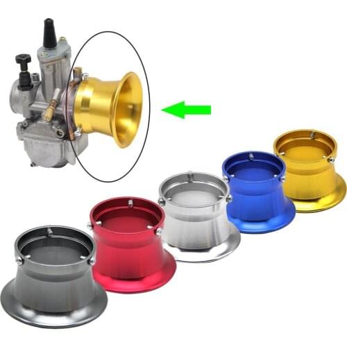 80% HOT SALES50mm Air Filter Interface Cup Horn Velocity Stack Fit for 24/26/28/30mm Carburetor