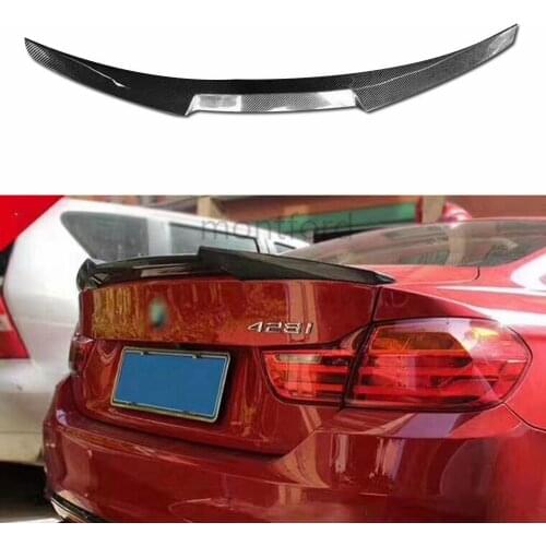 M4 Style Carbon Fiber Rear Roof Spoiler Trunk Lip Wing For BMW F32 4 Series 2 Door Coupe F32 2014 2015 2016 - UP 420i 428i 430i