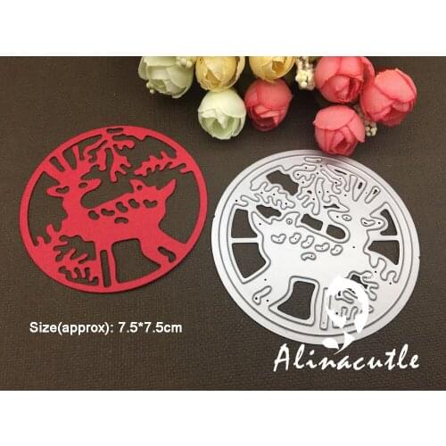 AlinaCraft METAL CUTTING DIES christmas deer Scrapbooking paper craft card album punch stencil art cutter die cut