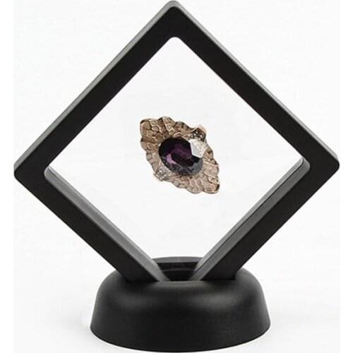 Fashion Creative Simple Dust-proof Transparent PE Film Display Jewelry Storage Box plastic transparent box Cosmetics Storage