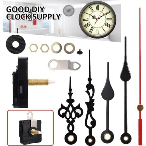 New Quartz Clockwork Wall Clock Creeping Silently Ticking Aluminum Pointer Set Clock Movement Replacement And Repair Tool Kit