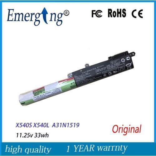 New Original 11.25V 33Wh Laptop Battery A31N1519 for ASUS X540s X540SA R540SA X540L Series