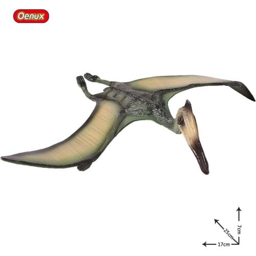 Oenux Jurassic New Design Carnivorous Pterodactyl Dinosaur Model Action Figures Toy Jurassic Predator Animal Brinquedo For Boy
