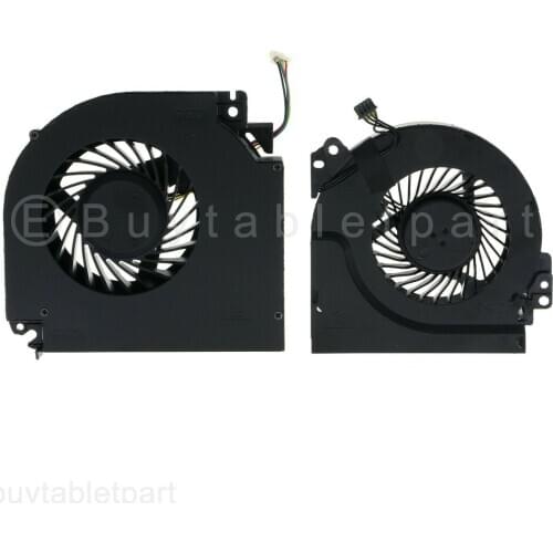 JIANGLUN NEW CPU+GPU Cooling Fan For Dell Precision M6800 Graphics Laptop TJJ0R 7DDM8