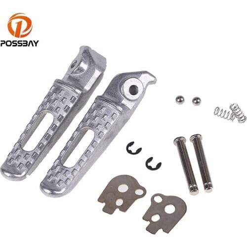 POSSBAY Motorcycle Foot Pegs Rear Footrest Foot Pegs Pedals for Honda CBR 600RR 2003-2011 1000RR 2004-2011 Motorbike Foot Pegs