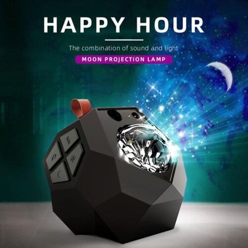 Starry Sky Light Projecting Sky Projection Lamp Full Of Stars Moon And White Clouds Colorful Starry Sky Galaxy Projector Light