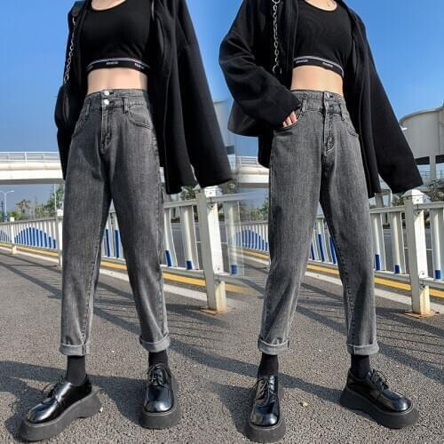 Plus Size Boyfriend Pleated Loose Mom Harem Jeans Streetwear High Waist Turnip Denim Pants Tide Mujer Harlan Vaqueros