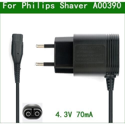 A00390 4.3V 70mA EU US Wall Plug AC Power Adapter Charger for Philips Electric Shaver MG3721 QG3339 MG3712 QG3334 MG3720 MG3731