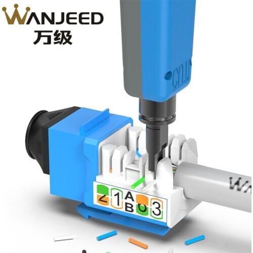 Punch Down Impact Tool Multi-function Network Cable Tool with Two Blade Insertion Tools 110 Punch Down Tool