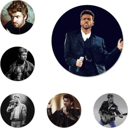 George Michael Badge Brooch Pin Accessories For Clothes Backpack Decoration gift