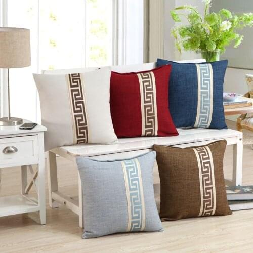 High Quality Chinese style Cushion Cover Home Decor Decorative Pillows Case Cushion Pillowcase Solid Color Pillow Cover For