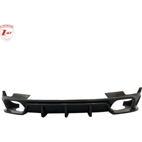 2014 -2021 Z-ART Macan carbon fiber rear diffuser for Macan facelift carbon fiber rear chin for 95B carbon fiber rear lip